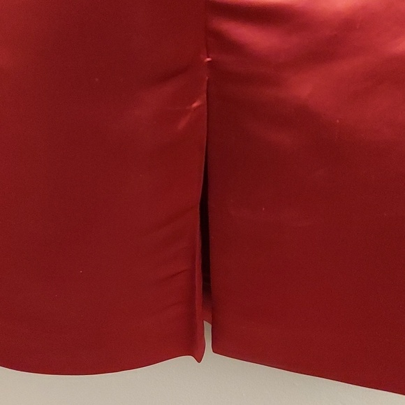 NWT MILLY 2 Ruby Red Sweetheart Silk Dress - Picture 9 of 16